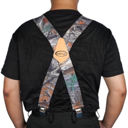 MELOTOUGH Men's Suspenders Fully Elastic 2 Inch Wide X Back Heavy Duty Work Suspenders