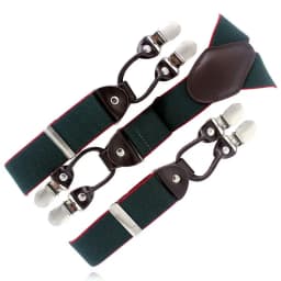 Fashion Tirantes alloy Men's Braces 6 clips men's Eastic Suspenders adult Straps Fashion braces New Suspenders
