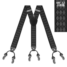 Fashion Tirantes alloy Men's Braces 6 clips men's Eastic Suspenders adult Straps Fashion braces New Suspenders