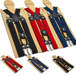 Unisex Men/Women 4 Clips On Y-Back Elastic Suspenders Straps Adjustable Shoulder Strap 2.5cm Super Tight Male Suspender Strap