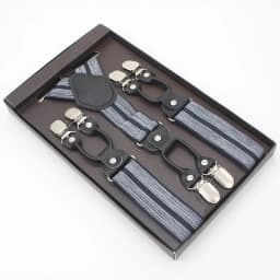 3.5*120cm Man's Fashion Suspenders Genuine Leather 6 Clips Brace Male Vintage Casual Wedding Party Trousers Strap