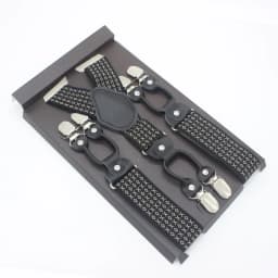 3.5*120cm Man's Fashion Suspenders Genuine Leather 6 Clips Brace Male Vintage Casual Wedding Party Trousers Strap