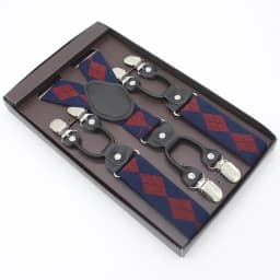 3.5*120cm Man's Fashion Suspenders Genuine Leather 6 Clips Brace Male Vintage Casual Wedding Party Trousers Strap