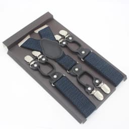 3.5*120cm Man's Fashion Suspenders Genuine Leather 6 Clips Brace Male Vintage Casual Wedding Party Trousers Strap