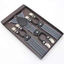 3.5*120cm Man's Fashion Suspenders Genuine Leather 6 Clips Brace Male Vintage Casual Wedding Party Trousers Strap