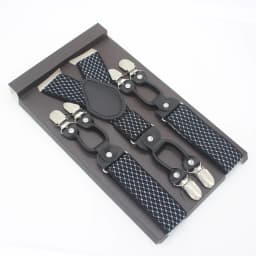 3.5*120cm Man's Fashion Suspenders Genuine Leather 6 Clips Brace Male Vintage Casual Wedding Party Trousers Strap