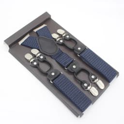 3.5*120cm Man's Fashion Suspenders Genuine Leather 6 Clips Brace Male Vintage Casual Wedding Party Trousers Strap