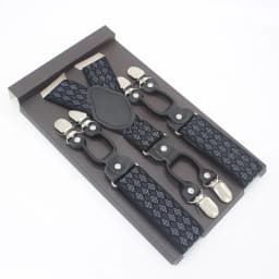 3.5*120cm Man's Fashion Suspenders Genuine Leather 6 Clips Brace Male Vintage Casual Wedding Party Trousers Strap