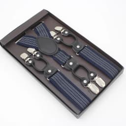 3.5*120cm Man's Fashion Suspenders Genuine Leather 6 Clips Brace Male Vintage Casual Wedding Party Trousers Strap