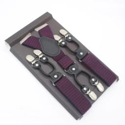 3.5*120cm Man's Fashion Suspenders Genuine Leather 6 Clips Brace Male Vintage Casual Wedding Party Trousers Strap