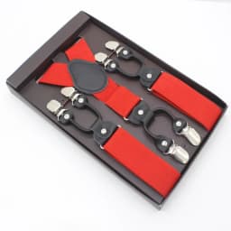 3.5*120cm Man's Fashion Suspenders Genuine Leather 6 Clips Brace Male Vintage Casual Wedding Party Trousers Strap