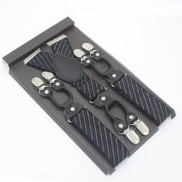 3.5*120cm Man's Fashion Suspenders Genuine Leather 6 Clips Brace Male Vintage Casual Wedding Party Trousers Strap