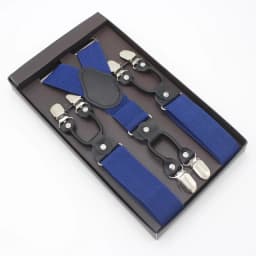 3.5*120cm Man's Fashion Suspenders Genuine Leather 6 Clips Brace Male Vintage Casual Wedding Party Trousers Strap