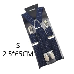 2.5CM Wide X Back Unisex Dot Suspenders Men Women Adjustable Elastic Tirantes Hombre Kids Children Pants Holder Wedding Wear