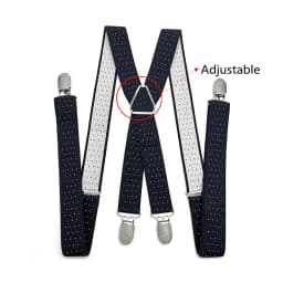 2.5CM Wide X Back Unisex Dot Suspenders Men Women Adjustable Elastic Tirantes Hombre Kids Children Pants Holder Wedding Wear