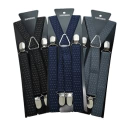 2.5CM Wide X Back Unisex Dot Suspenders Men Women Adjustable Elastic Tirantes Hombre Kids Children Pants Holder Wedding Wear