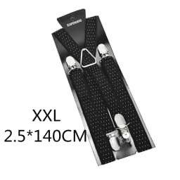 2.5CM Wide X Back Unisex Dot Suspenders Men Women Adjustable Elastic Tirantes Hombre Kids Children Pants Holder Wedding Wear
