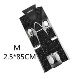 2.5CM Wide X Back Unisex Dot Suspenders Men Women Adjustable Elastic Tirantes Hombre Kids Children Pants Holder Wedding Wear