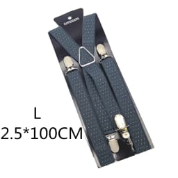 2.5CM Wide X Back Unisex Dot Suspenders Men Women Adjustable Elastic Tirantes Hombre Kids Children Pants Holder Wedding Wear