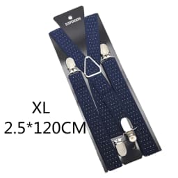 2.5CM Wide X Back Unisex Dot Suspenders Men Women Adjustable Elastic Tirantes Hombre Kids Children Pants Holder Wedding Wear