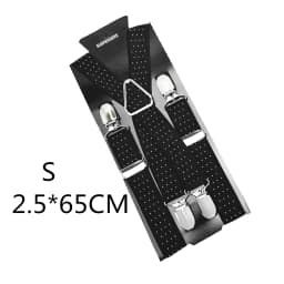 2.5CM Wide X Back Unisex Dot Suspenders Men Women Adjustable Elastic Tirantes Hombre Kids Children Pants Holder Wedding Wear