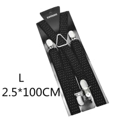 2.5CM Wide X Back Unisex Dot Suspenders Men Women Adjustable Elastic Tirantes Hombre Kids Children Pants Holder Wedding Wear