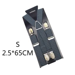 2.5CM Wide X Back Unisex Dot Suspenders Men Women Adjustable Elastic Tirantes Hombre Kids Children Pants Holder Wedding Wear