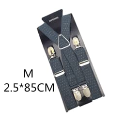 2.5CM Wide X Back Unisex Dot Suspenders Men Women Adjustable Elastic Tirantes Hombre Kids Children Pants Holder Wedding Wear