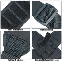 MELOTOUGH Tactical Suspenders for Duty Military Belt Harness Police Suspenders Law Enforcement Belt (Belt Not Include)