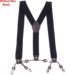 Fashion Suspenders Leather 6clips Braces Male Vintage Casual Suspensorio Tirante Trousers Strap Father/Husband's Gift 3.5*120cm