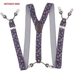 Fashion Suspenders Leather 6clips Braces Male Vintage Casual Suspensorio Tirante Trousers Strap Father/Husband's Gift 3.5*120cm