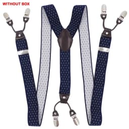 Fashion Suspenders Leather 6clips Braces Male Vintage Casual Suspensorio Tirante Trousers Strap Father/Husband's Gift 3.5*120cm