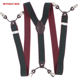 Fashion Suspenders Leather 6clips Braces Male Vintage Casual Suspensorio Tirante Trousers Strap Father/Husband's Gift 3.5*120cm