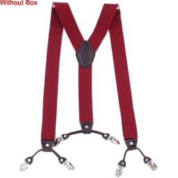Fashion Suspenders Leather 6clips Braces Male Vintage Casual Suspensorio Tirante Trousers Strap Father/Husband's Gift 3.5*120cm