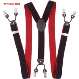 Fashion Suspenders Leather 6clips Braces Male Vintage Casual Suspensorio Tirante Trousers Strap Father/Husband's Gift 3.5*120cm