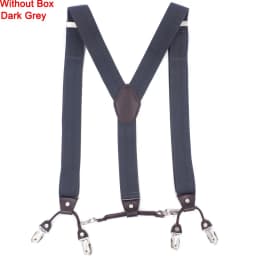 Fashion Suspenders Leather 6clips Braces Male Vintage Casual Suspensorio Tirante Trousers Strap Father/Husband's Gift 3.5*120cm