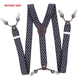 Fashion Suspenders Leather 6clips Braces Male Vintage Casual Suspensorio Tirante Trousers Strap Father/Husband's Gift 3.5*120cm