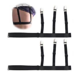 Adjustable Shirt Holder Stays Elastic Men Suspenders Gentleman Leg Braces Business Tirantes Uniform Suspender Shirt Stay Present