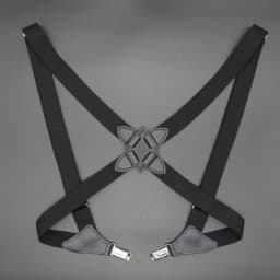 Fashion Vintage Suspenders for Adult Women Men 2.5cm Wide Cross-Over Back 2 Side Clips Adjustable Elastic Trouser Brace Straps