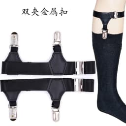 New 1pcs Women Sexy Punk Goth PU Leather Elastic Garter Leg Thigh Ring Clothing Accessory Leg Suspender Sexy Stockings Garters