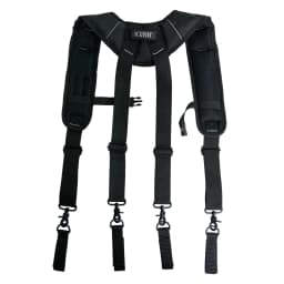 KUNN Tool Belt Suspenders Padded Carpenter Construction Electrician Work Suspender with Attachment Loops for Men