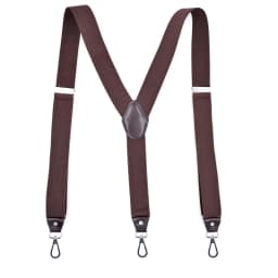 Heavy Duty Suspenders with Swivel Hooks for Men Work Jeans Y Back Big and Tall Adjustable Elastic Trouser Braces Belt Loop Strap