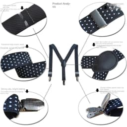 Adjustable Elastic Suspenders Bow Tie Sets for Kids Children Boys Girls Wedding Party Event Y-Back Polka Dot Braces Belt Bowtie
