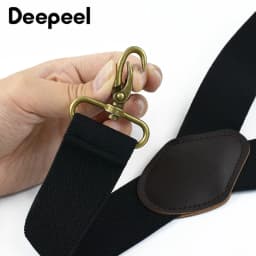 1Pc 3.5*120cm Adults Men's Suspenders 3 Clips Hook Buckle Man Harness Braces Elastic Strap Jockstrap Suspender Pants Accessories