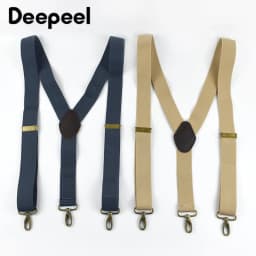 1Pc 3.5*120cm Adults Men's Suspenders 3 Clips Hook Buckle Man Harness Braces Elastic Strap Jockstrap Suspender Pants Accessories