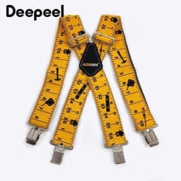 1Pc 5*120cm Men's Adult X-type 4 Clips High Elastic Suspender Adjustable Heavy Duty Braces Belt Suspenders Male Jockstrap
