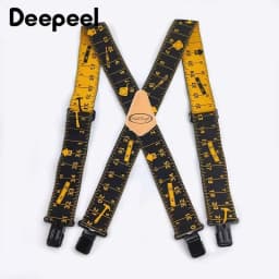 1Pc 5*120cm Men's Adult X-type 4 Clips High Elastic Suspender Adjustable Heavy Duty Braces Belt Suspenders Male Jockstrap