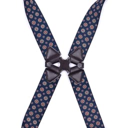Fashion Suspenders for Men Side Clip Style 3.5cm Wide Heavy Duty Big Tall Adjustable Elastic Hip-Clip Trouser Braces Dad Gifts