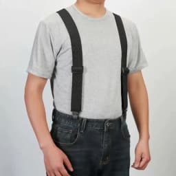 Heavy Duty Suspenders for Men Work Outdoor 3.8cm/1.5inch Y-back 3 Plastic Clips Adjustable Elastic Trouser Braces Strap Belt