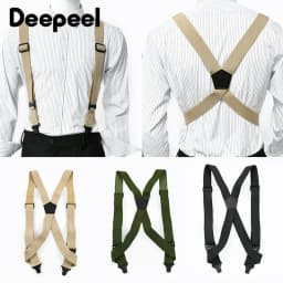 3.8*125cm Men's Suspender Y Style Trousers Braces for Belt Shirt Pants Elastic Adjustable Suspenders Wedding Accessories